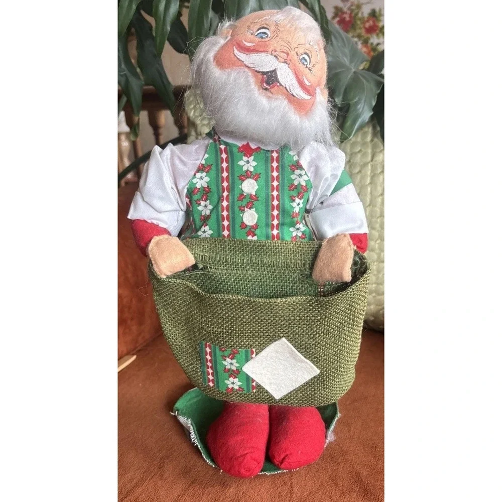 Vintage Annalee Mobilitee Christmas Dolls Set Of 3 Santa, Mrs Claus, & Mouse